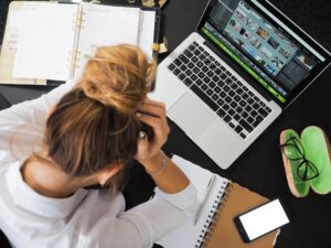 woman working two jobs