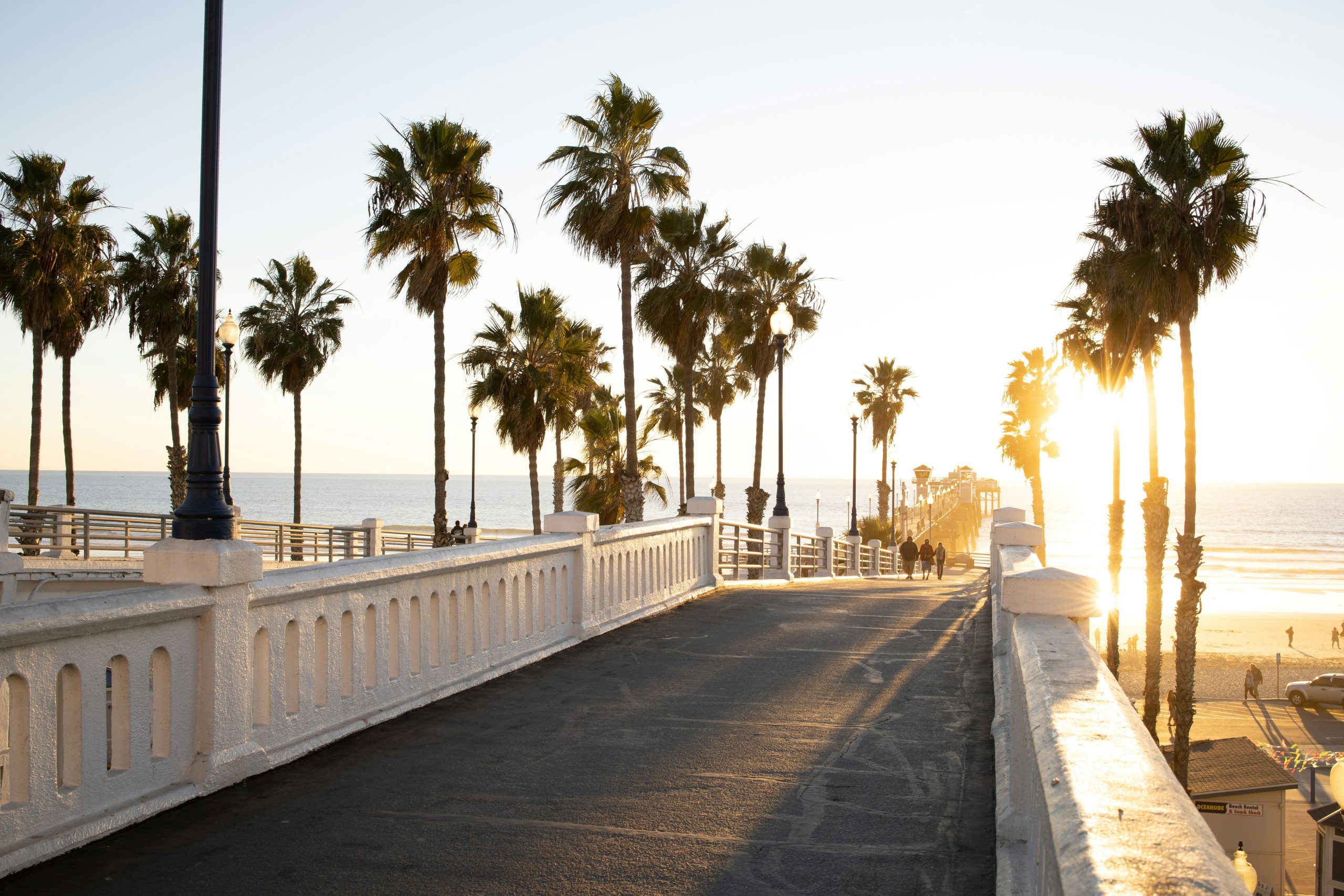 california sunset at the beach