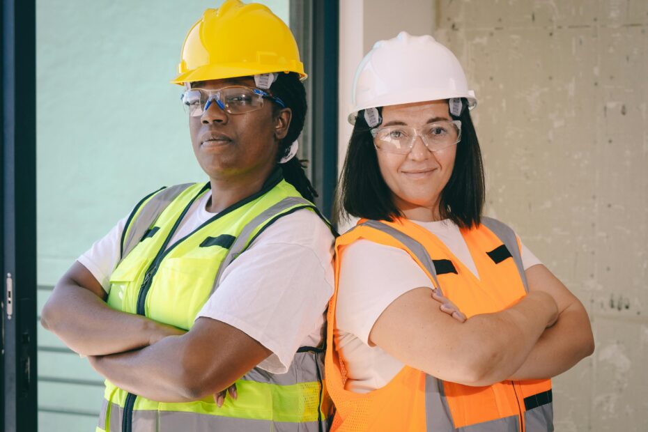 two construction workers