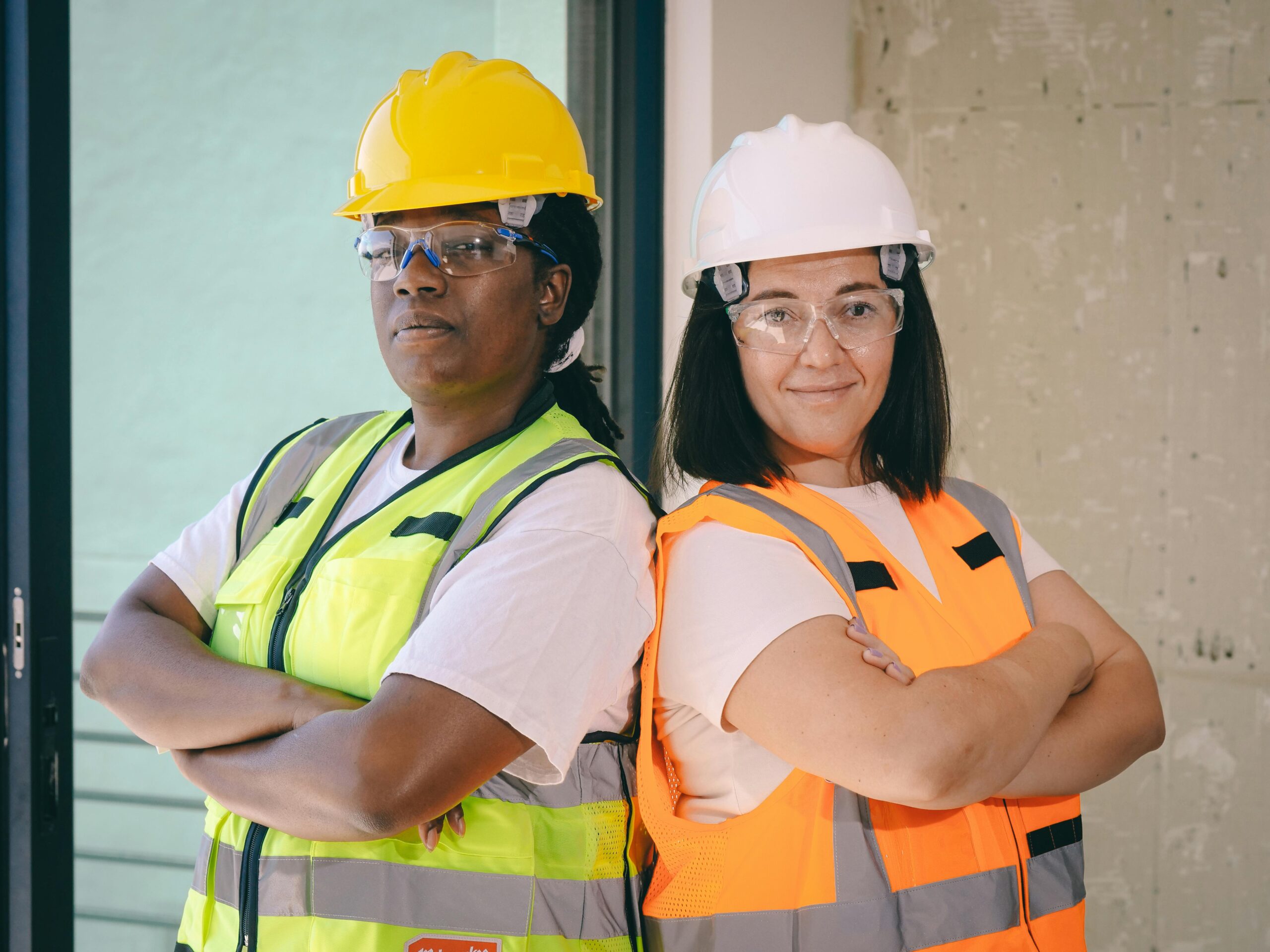two construction workers