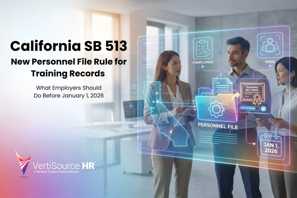 california sb 513 - new personal file rule for training records, what employers should do before january 1, 2026