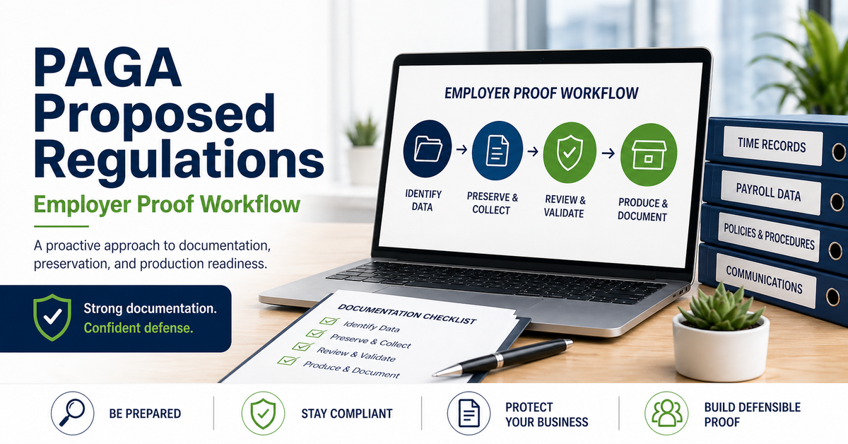 PAGA Proposed Regulations: Employer Proof Workflow