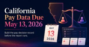 California pay equity compliance: pay data due May 13, 2026 — pay decision record framework