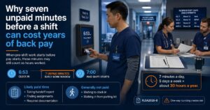 Why seven unpaid minutes before a shift can cost years of back pay — VertiSource HR